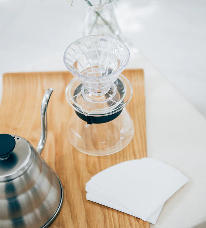 Hario V60 Plastic Coffee Dripper (Size 01, Clear)